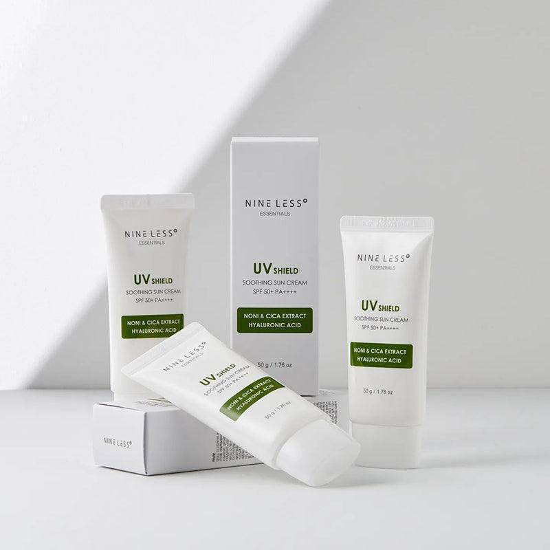 NINELESS Essentials UV Shield Soothing Sun Cream SPF50+ 50ml - BelluBeauty