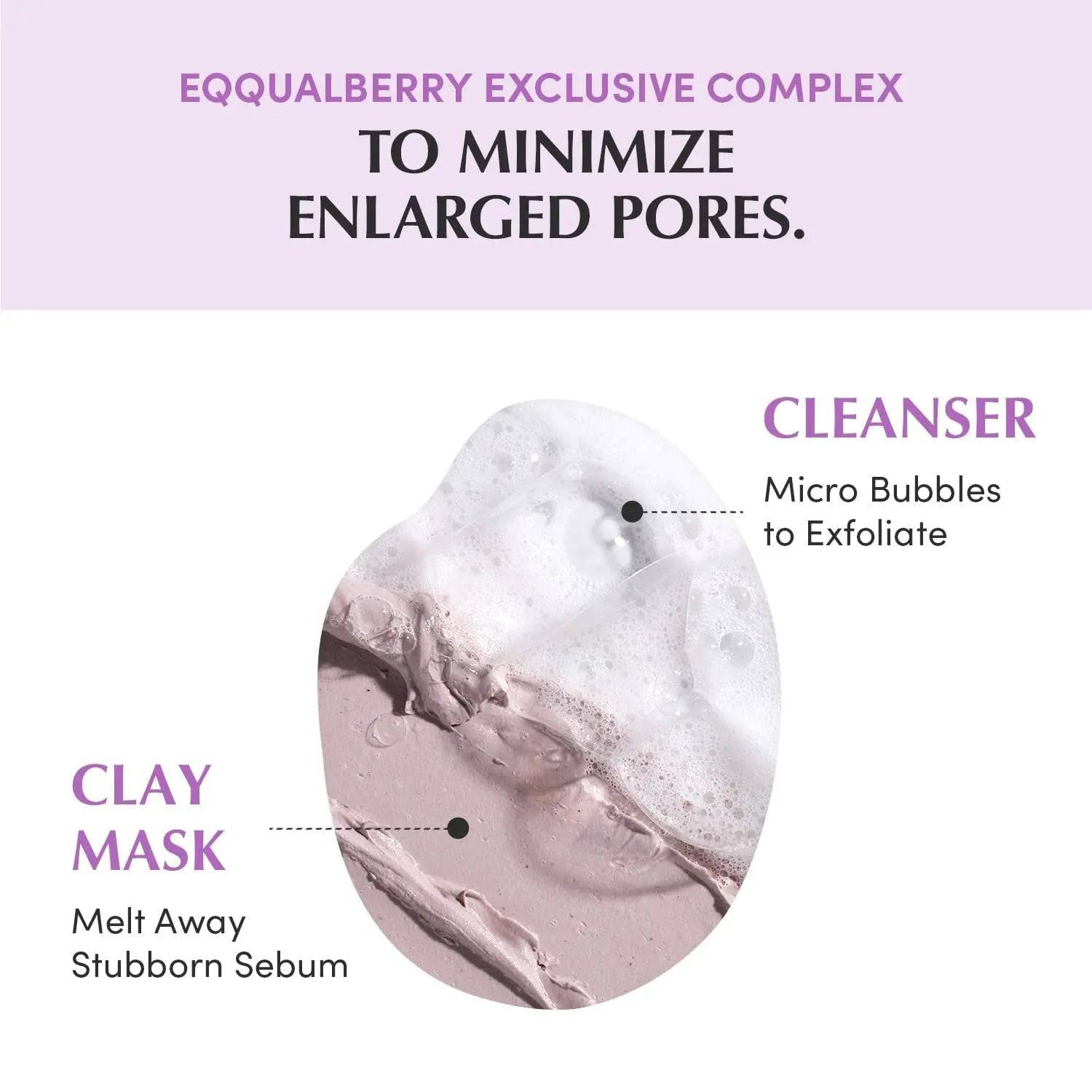 EQQUALBERRY Purple Rice Pore Purifying Pack Cleanser 130g - BelluBeauty
