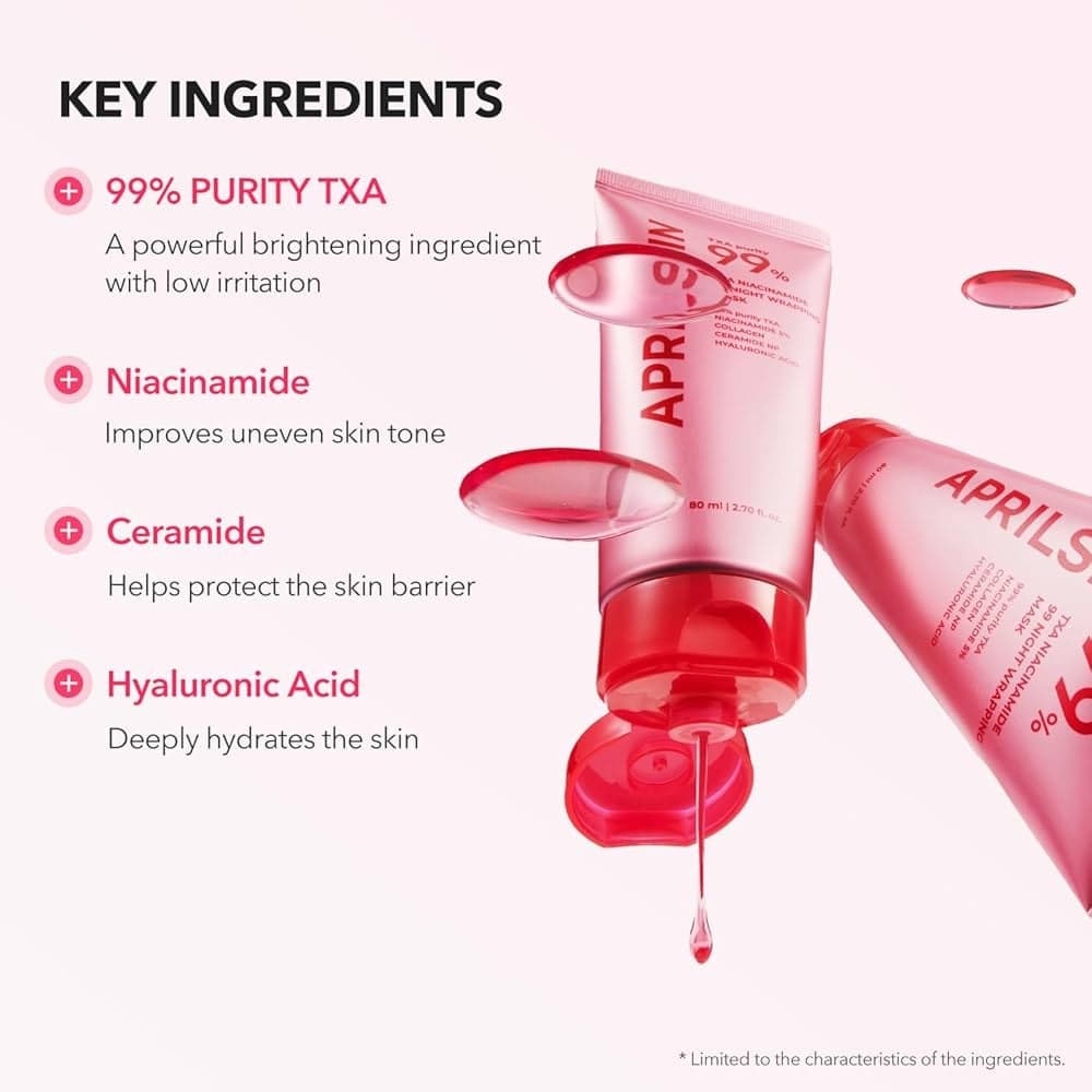 APRILSKIN TXA Niacinamide 99 Night Wrapping Mask 80ml - bellubeauty