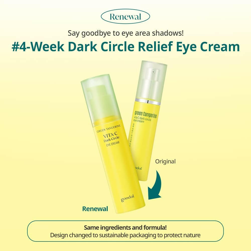 GOODAL Green Tangerine Vita C Dark Circle Eye Cream 30ml - bellubeauty.