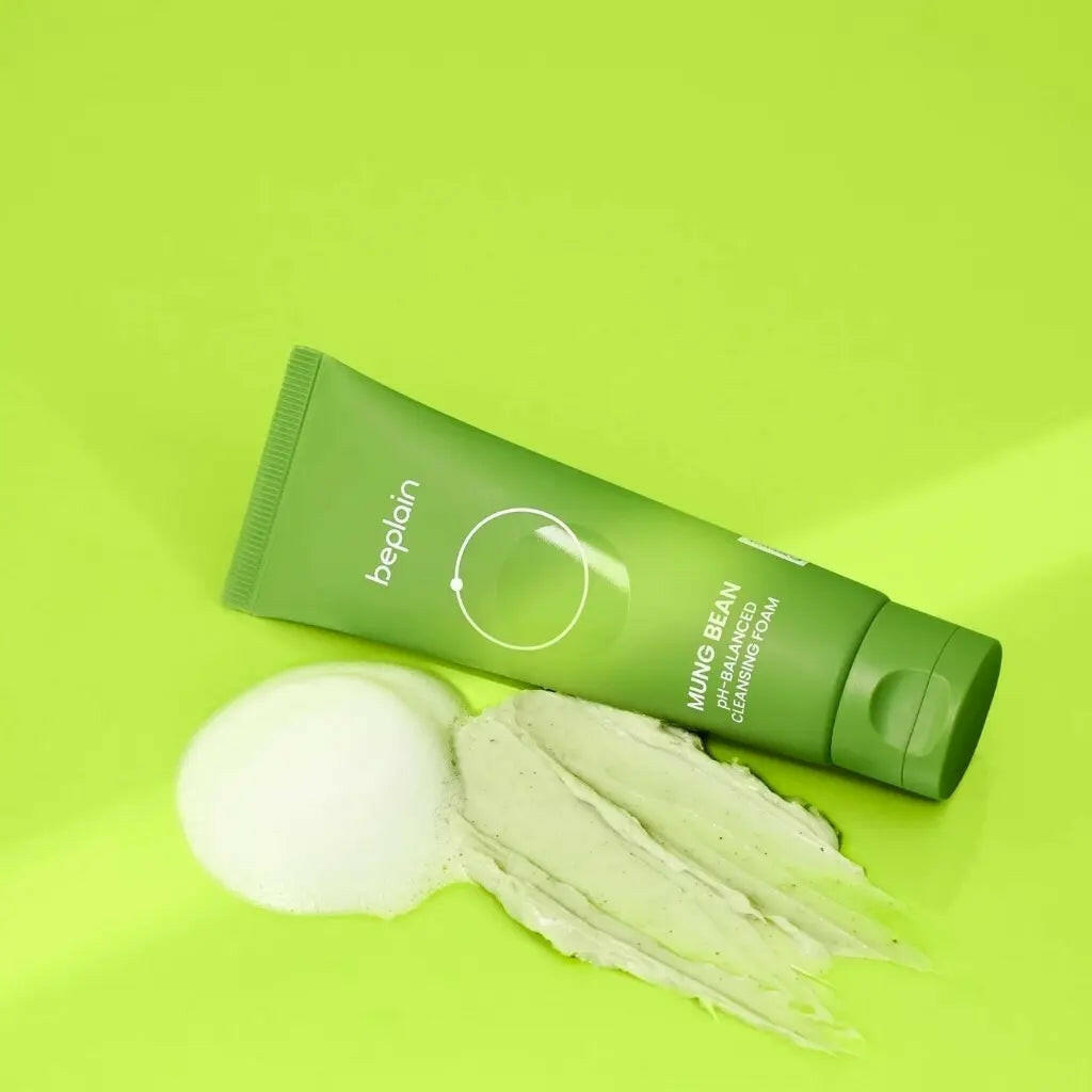 BEPLAIN Mung Bean PH-Balanced Cleansing Foam 80ml - bellubeauty.