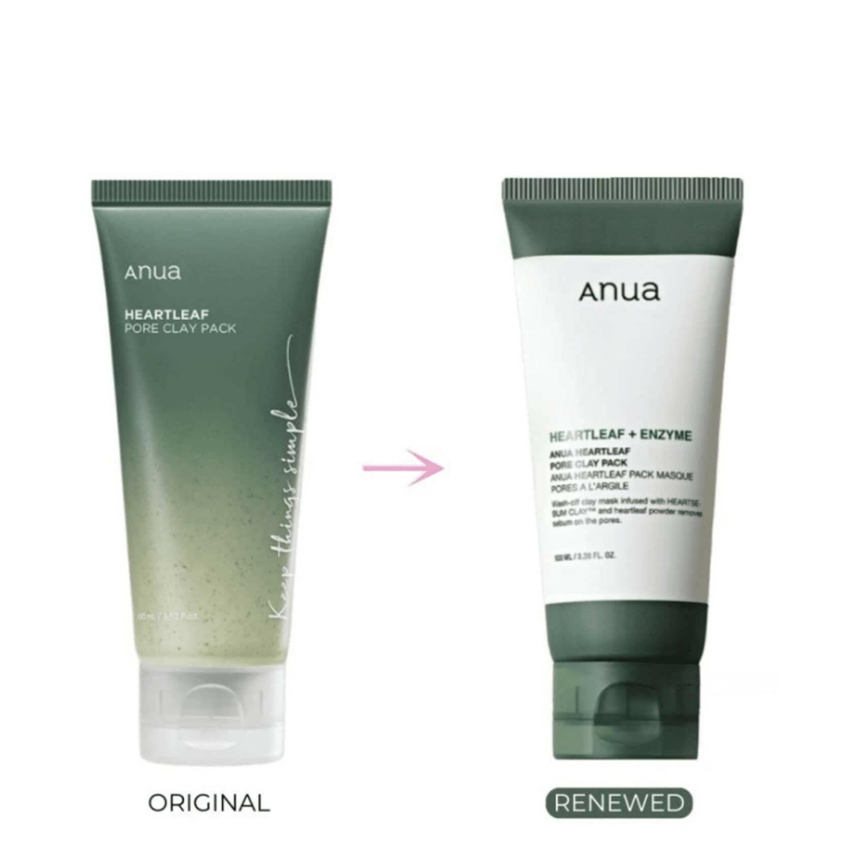 ANUA Heartleaf Pore Clay Pack 100ml - bellubeauty.