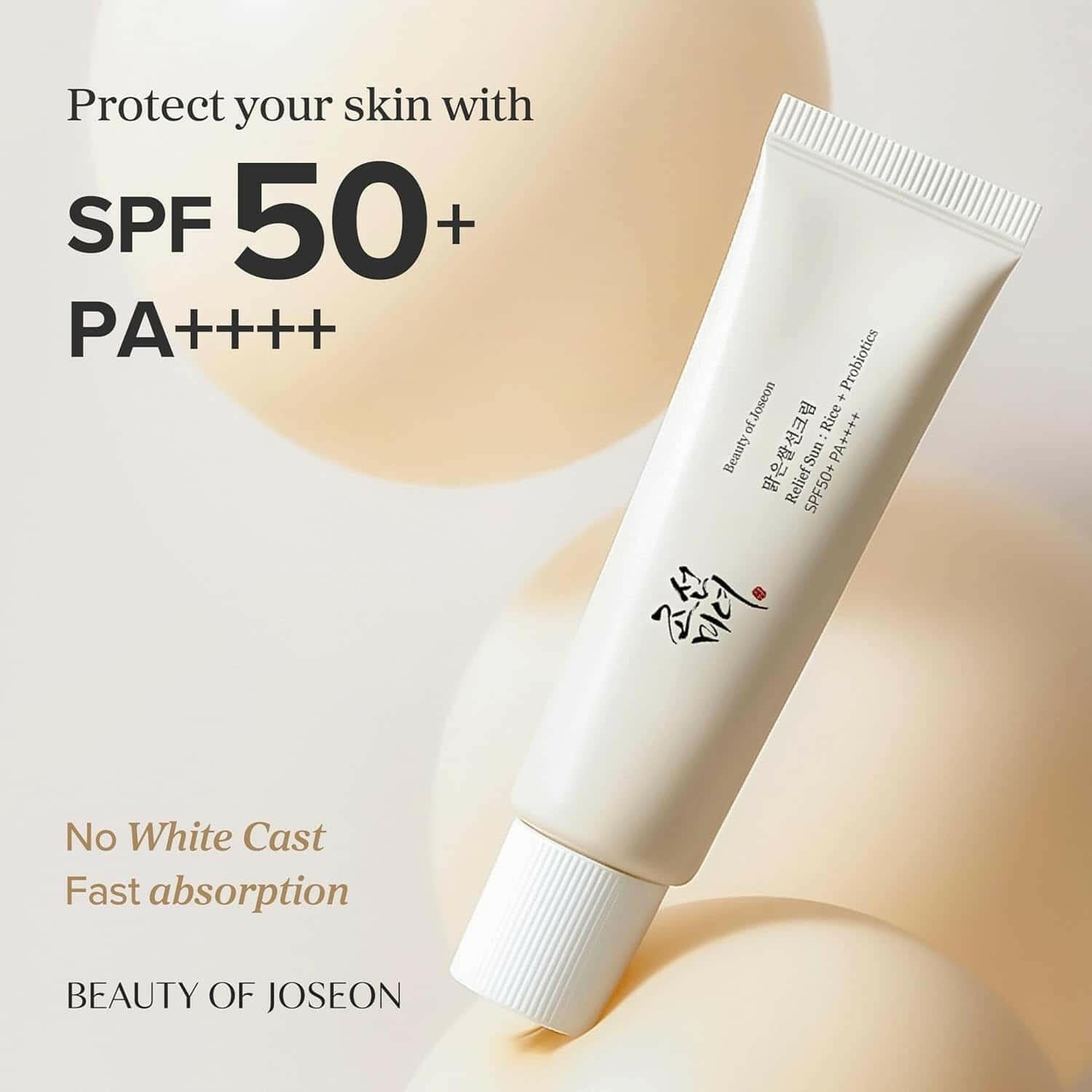 BEAUTY OF JOSEON Relief Sun Rice + Probiotics 50ml SPF50+ - bellubeauty.