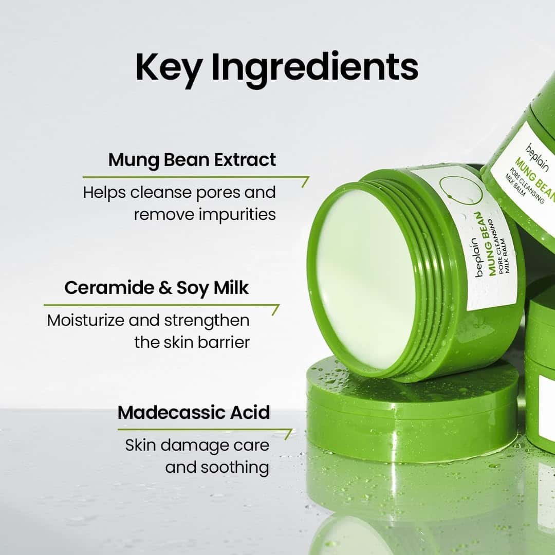 BEPLAIN Mung Bean Pore Cleansing Milk Balm 100ml