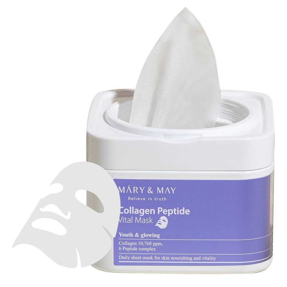 MARY&MAY Collagen Peptide Vital Mask 30pcs
