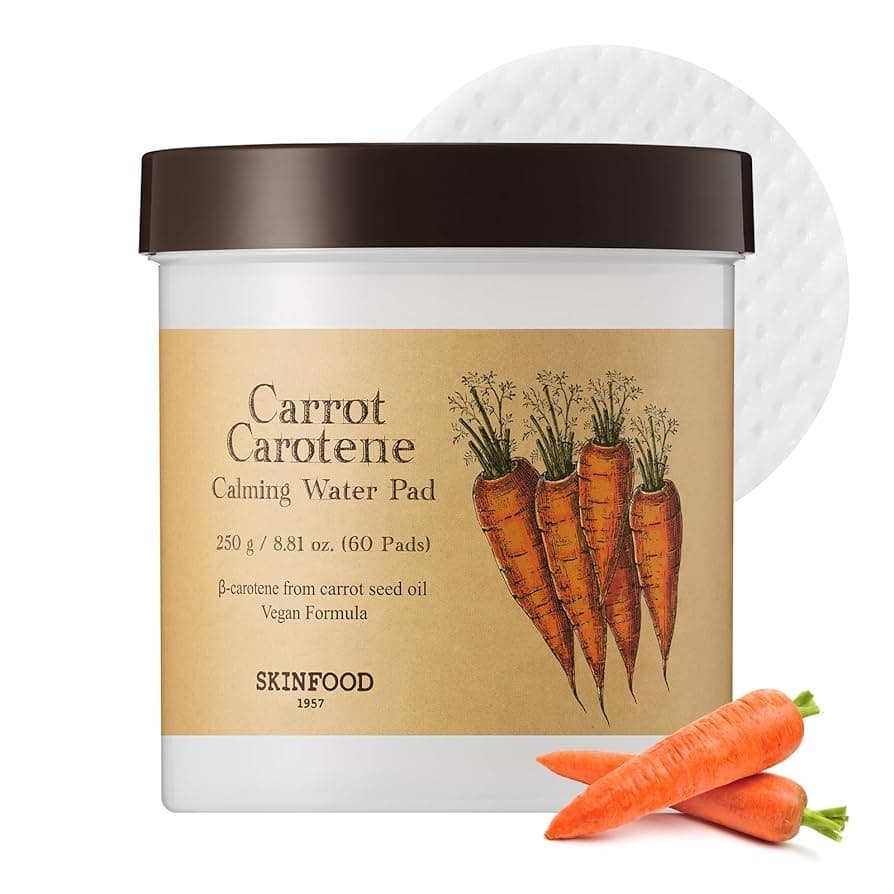 SKINFOOD Carrot Carotene Calming Water Pad 60pcs