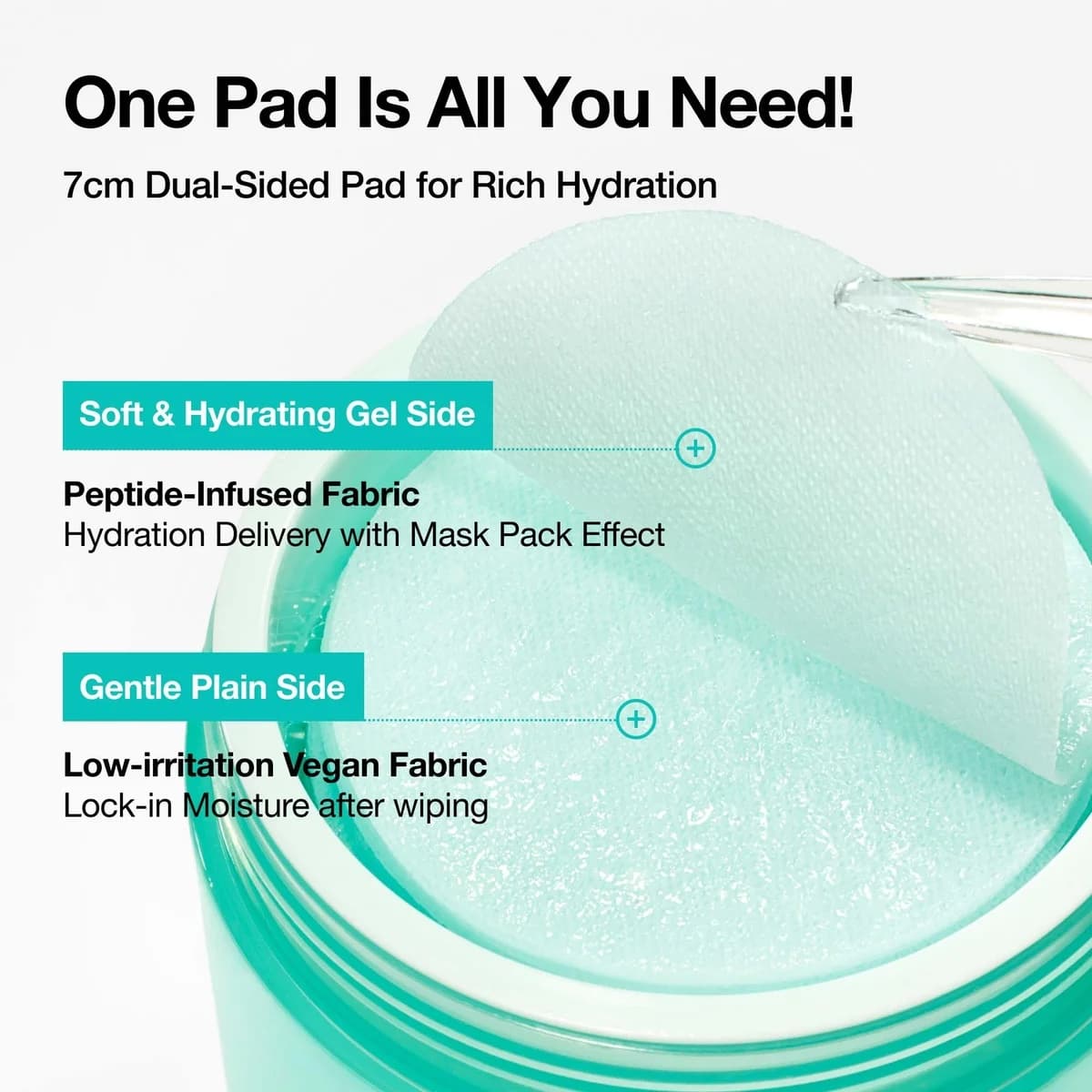ANUA PDRN 100 Hyaluronic Acid Glow Pad 60pcs