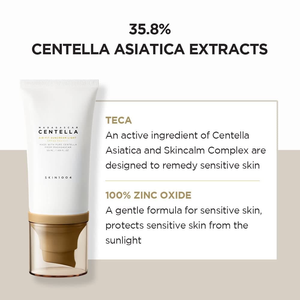SKIN1004 Madagascar Centella Air-Fit Suncream Light 50ml SPF30+