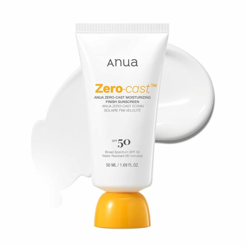 ANUA Zero-Cast Moisturizing Finish Sunscreen 50ml SPF50+ - BelluBeauty