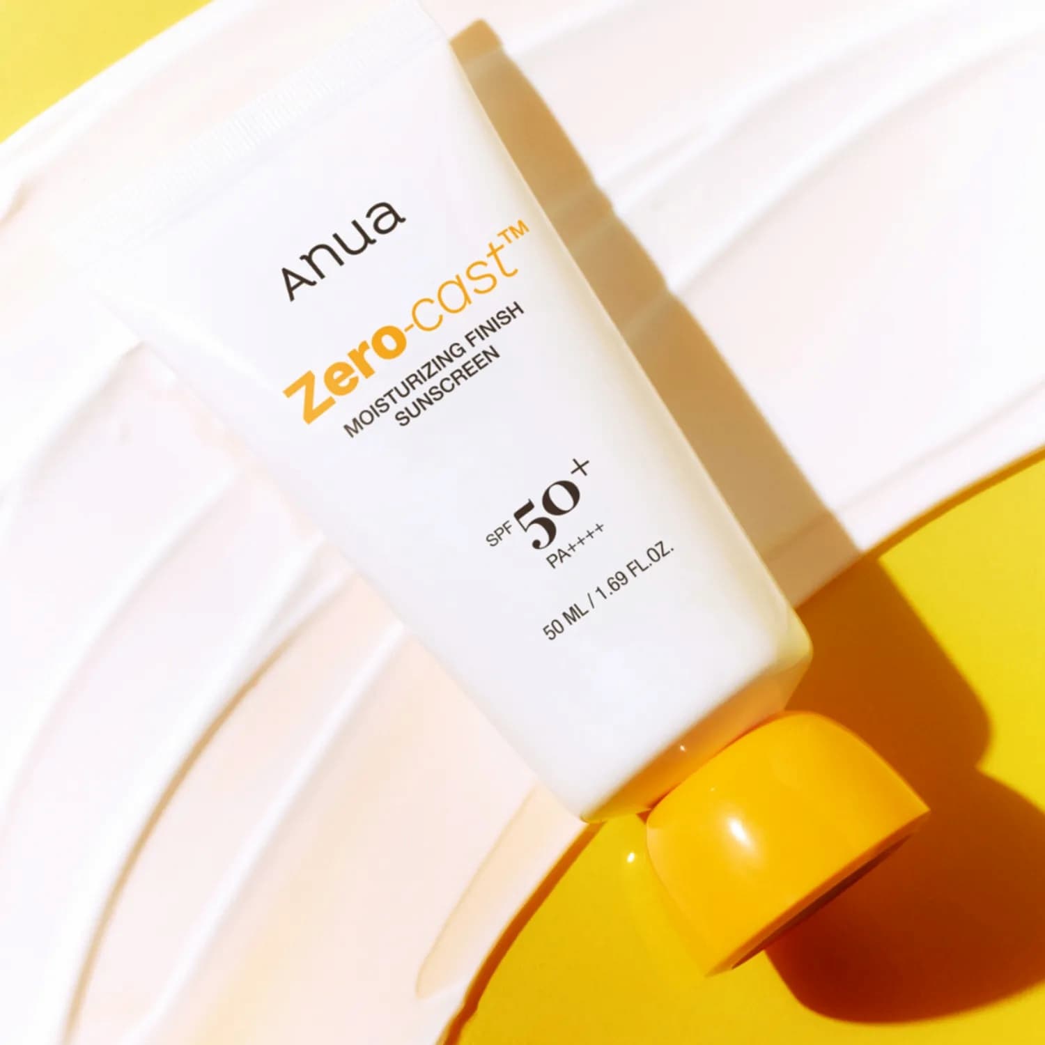 ANUA Zero-Cast Moisturizing Finish Sunscreen 50ml SPF50+ - BelluBeauty