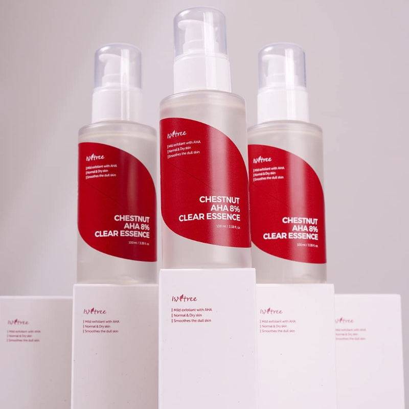 ISNTREE Chestnut AHA 8% Clear Essence 100ml - BelluBeauty