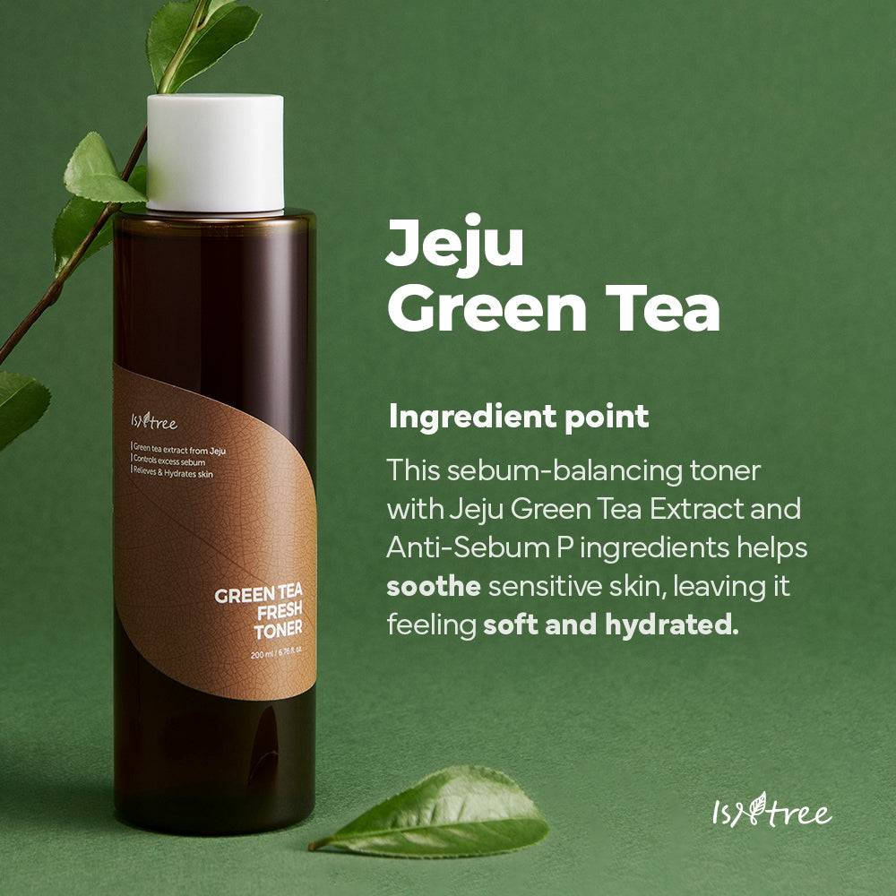 ISNTREE Green Tea Fresh Toner 200ml - BelluBeauty