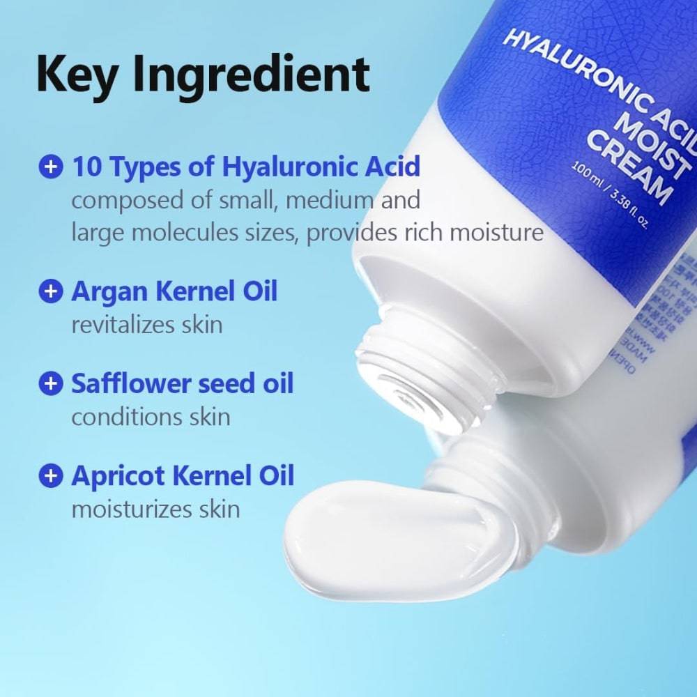 ISNTREE Hyaluronic Acid Moist Cream 100ml - BelluBeauty