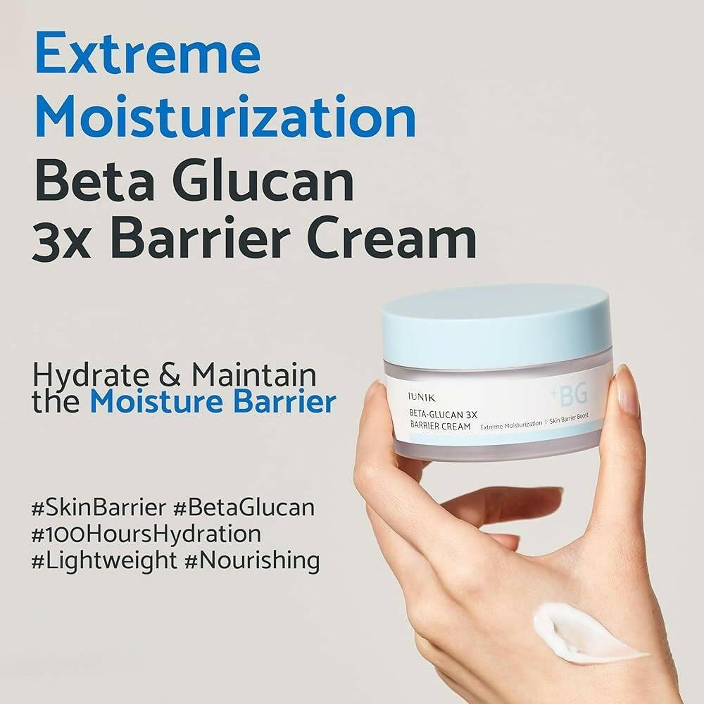 IUNIK Beta Glucan 3X Barrier Cream 50ml - bellubeauty