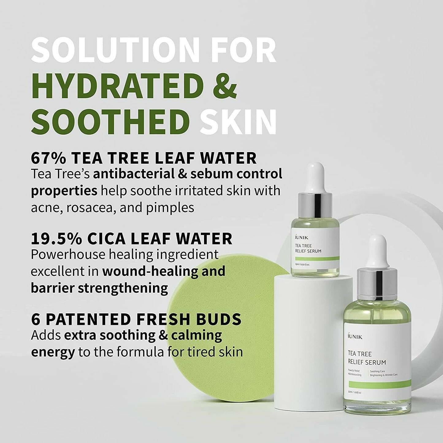 IUNIK Tea Tree Relief Serum 50ml - bellubeauty