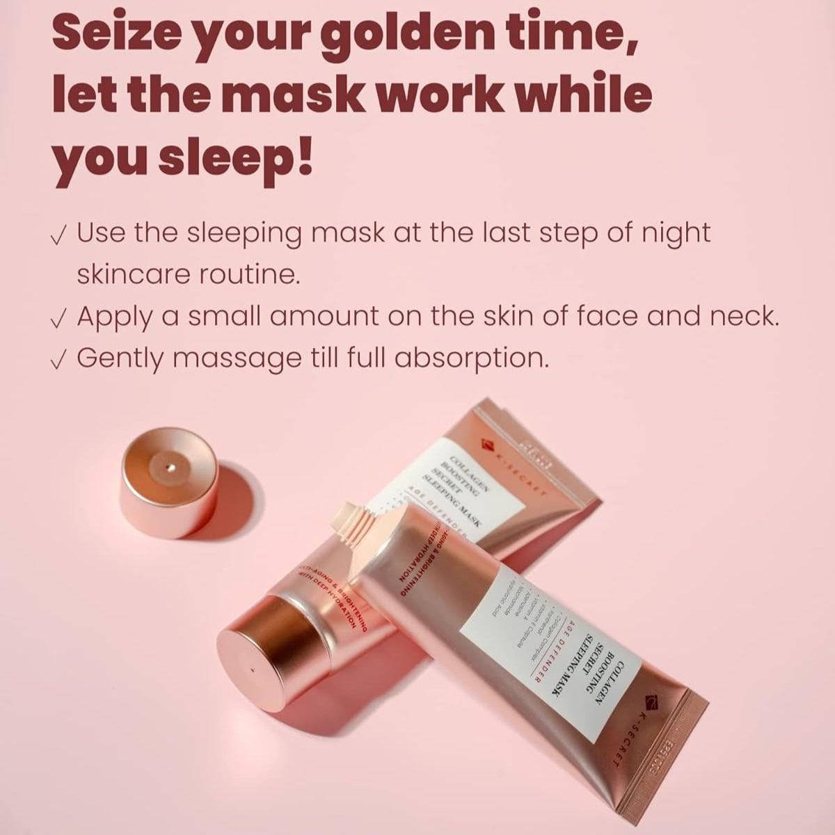 KSECRET Collagen Boosting Secret Sleeping Mask 60ml - BelluBeauty