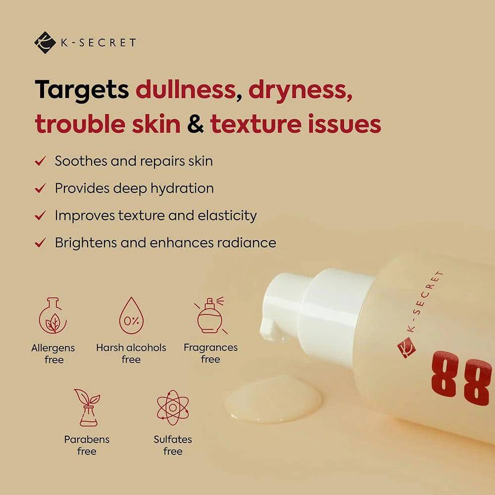 KSECRET Seoul 1988 Essence Snail Mucin 97% + Rice 100ml - BelluBeauty