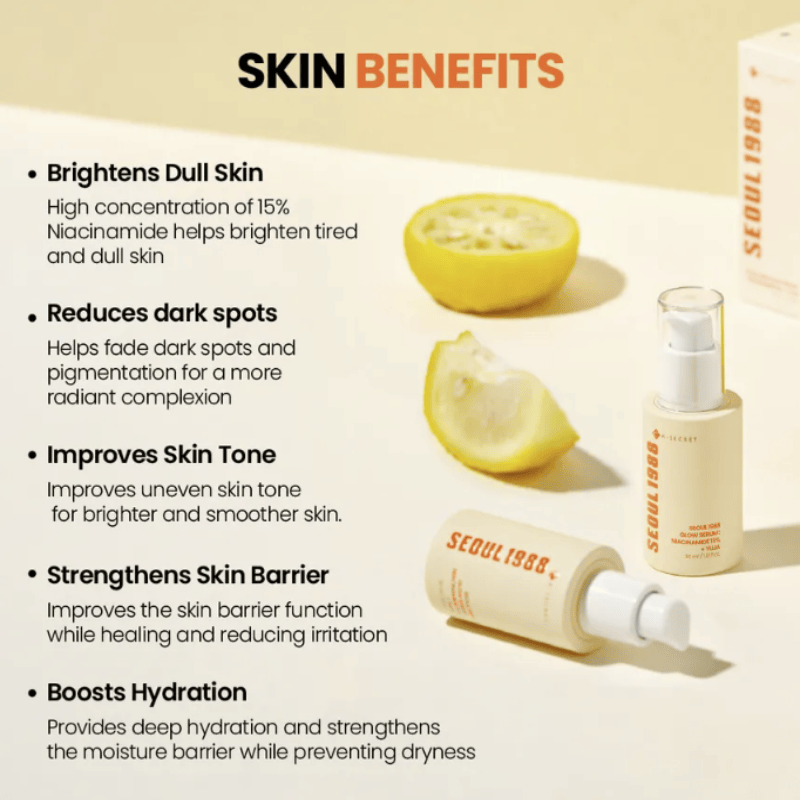 KSECRET Seoul 1988 Glow Serum Niacinamide 15% + Yuja 30ml - BelluBeauty