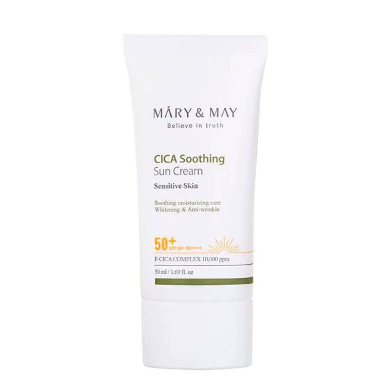 MARY&MAY Cica Soothing Sun Cream 50ml SPF50+ - BelluBeauty