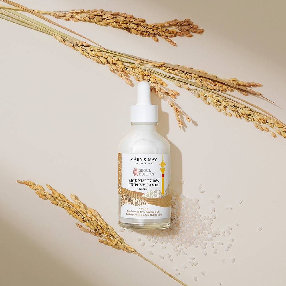 MARY&MAY Rice Niacin 10% Triple Vitamin Serum 80ml - BelluBeauty