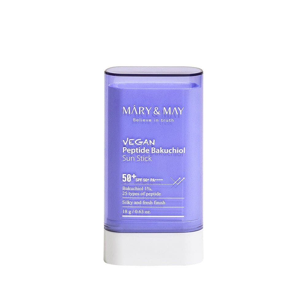MARY&MAY Vegan Peptide Bakuchiol Sun Stick 18g SPF50+ - BelluBeauty