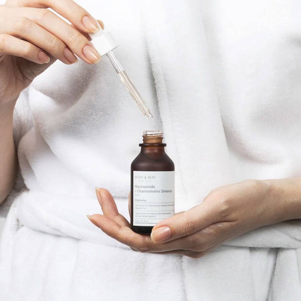 MARY&MAY Niacinamide + Chaenomeles Sinensis Serum 30ml - BelluBeauty
