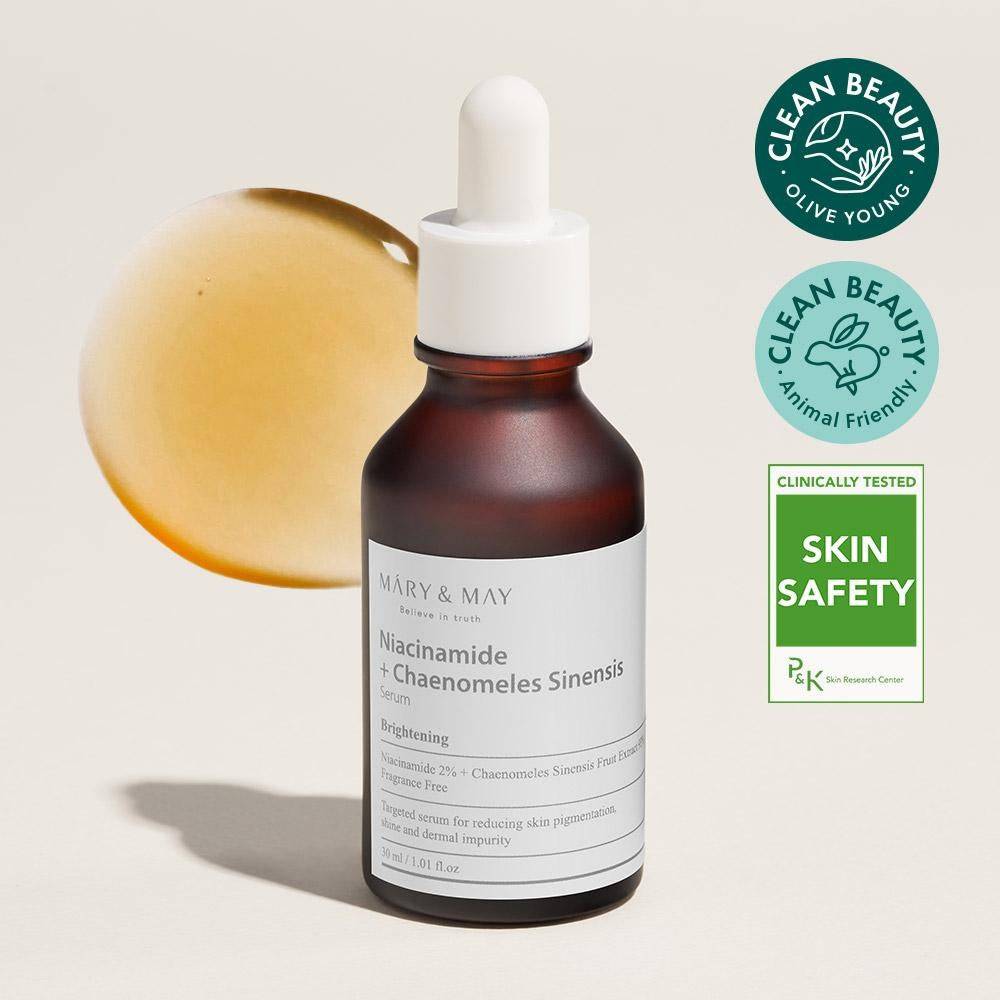 MARY&MAY Niacinamide + Chaenomeles Sinensis Serum 30ml - BelluBeauty