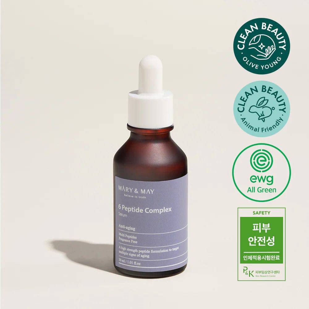 MARY&MAY 6 Peptide Complex Serum 30ml - BelluBeauty