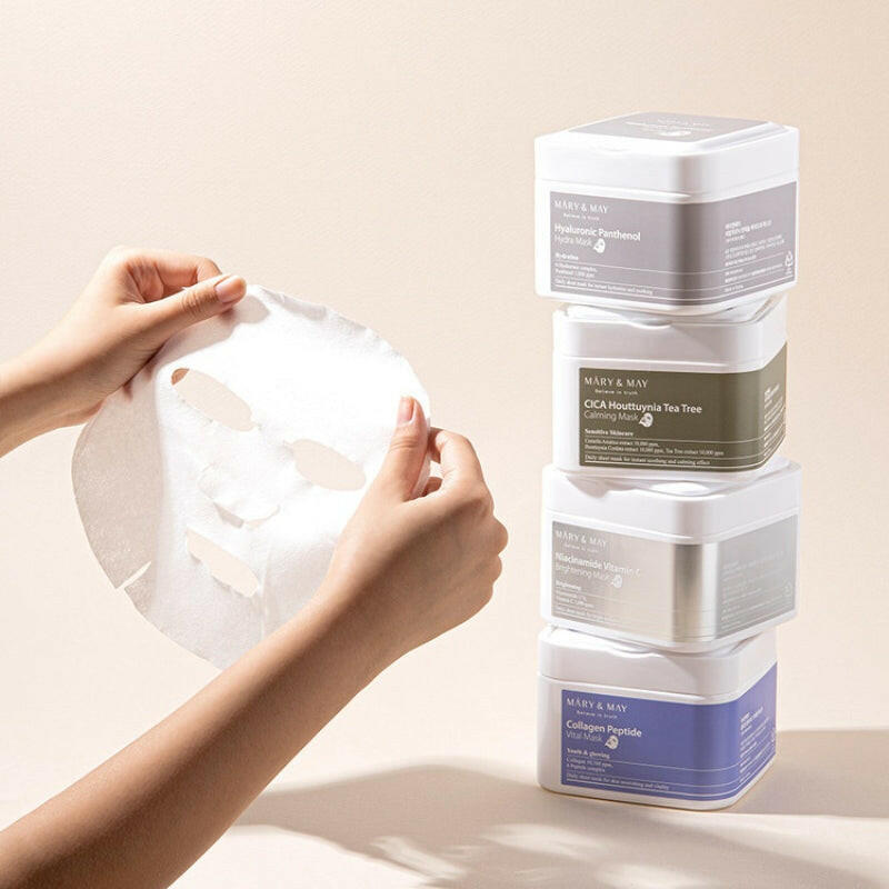 MARY&MAY Collagen Peptide Vital Mask 30pcs - bellubeauty