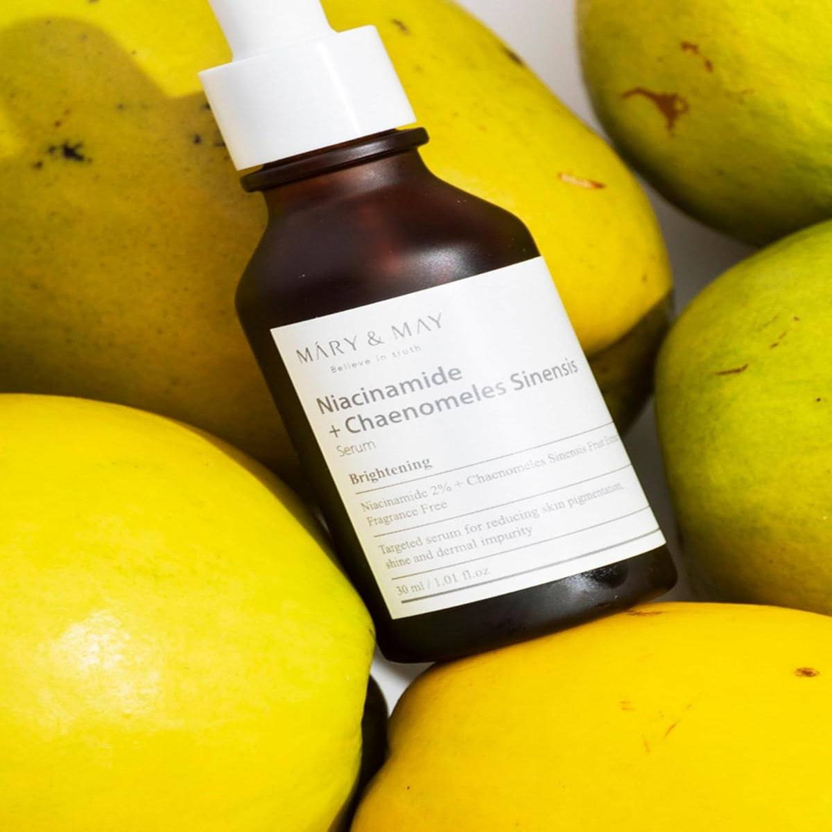 MARY&MAY Niacinamide + Chaenomeles Sinensis Serum 30ml - BelluBeauty
