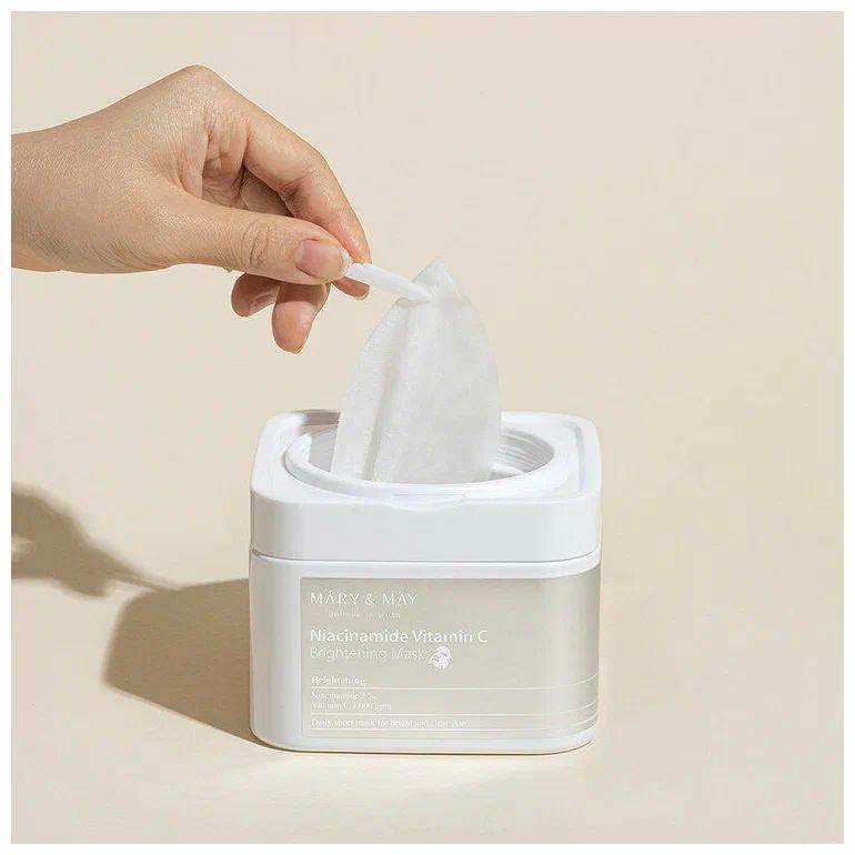 MARY&MAY Niacinamide Vitamin C Brightening Mask 30pcs - bellubeauty