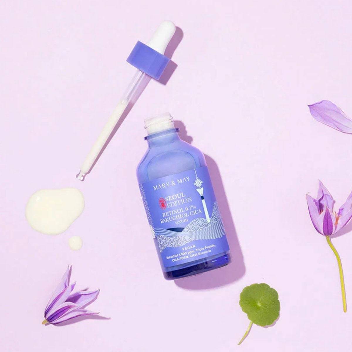 MARY&MAY Retinol 0.1% Bakuchiol Cica Serum 80ml - BelluBeauty