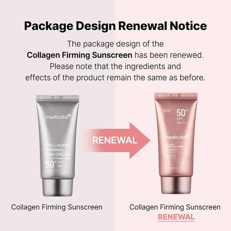 MEDICUBE Collagen Firming Sun Cream 50ml SPF50+ - BelluBeauty