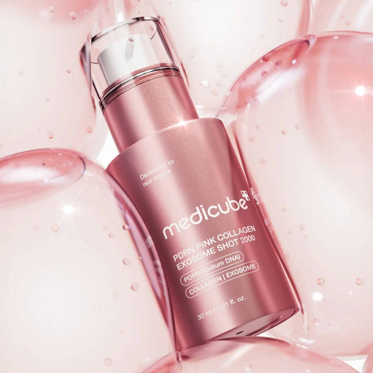MEDICUBE PDRN Pink Collagen Exosome Shot Serum 2000 30ml - BelluBeauty