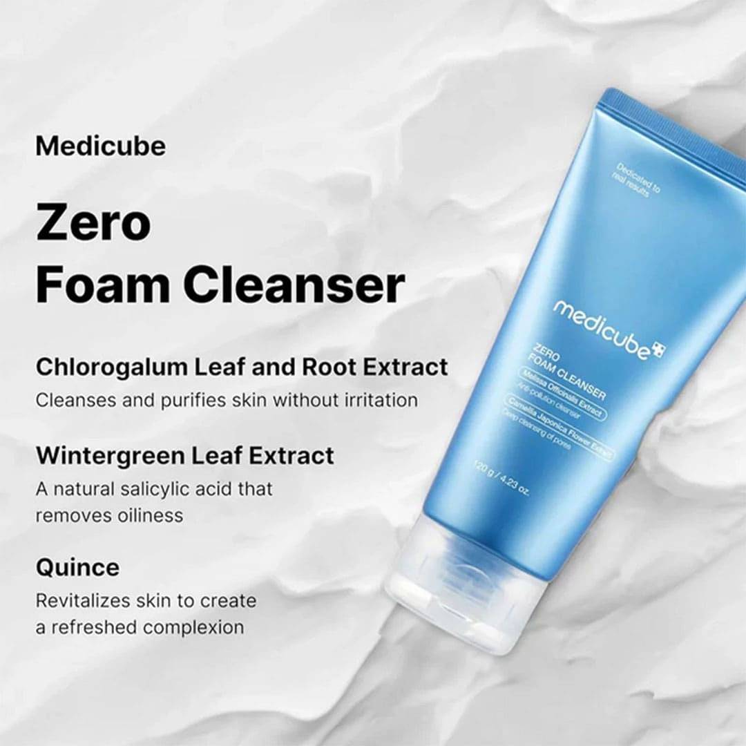 MEDICUBE Zero Foam Cleanser 120ml - BelluBeauty