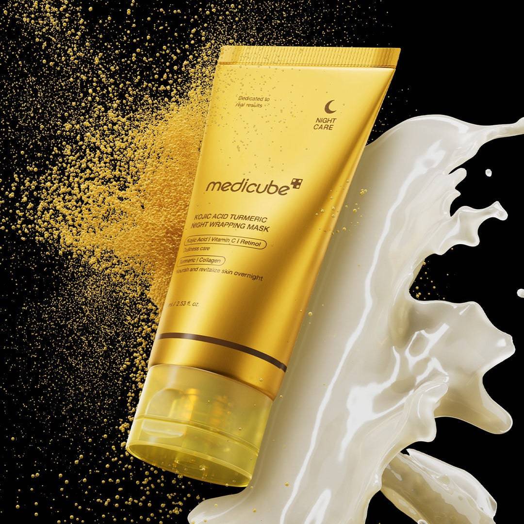 MEDICUBE Kojic Acid Tumeric Night Wrapping Mask 75ml - BelluBeauty