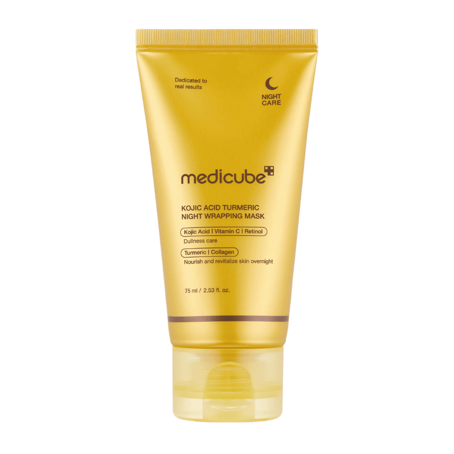 MEDICUBE Kojic Acid Tumeric Night Wrapping Mask 75ml - BelluBeauty