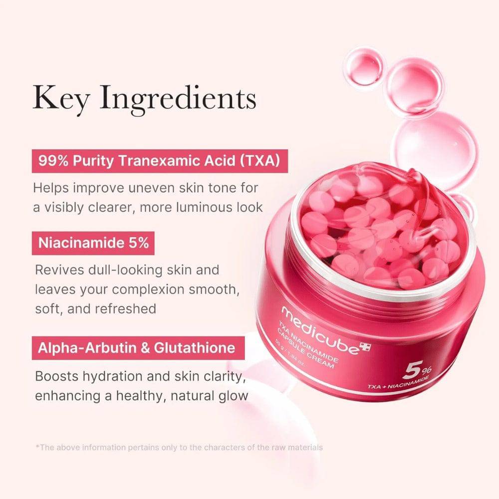 MEDICUBE TXA Niacinamide Capsule Cream 55g - BelluBeauty