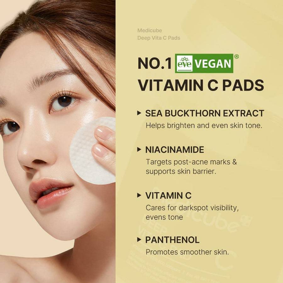 MEDICUBE Deep Vita C Pad 70pcs - BelluBeauty