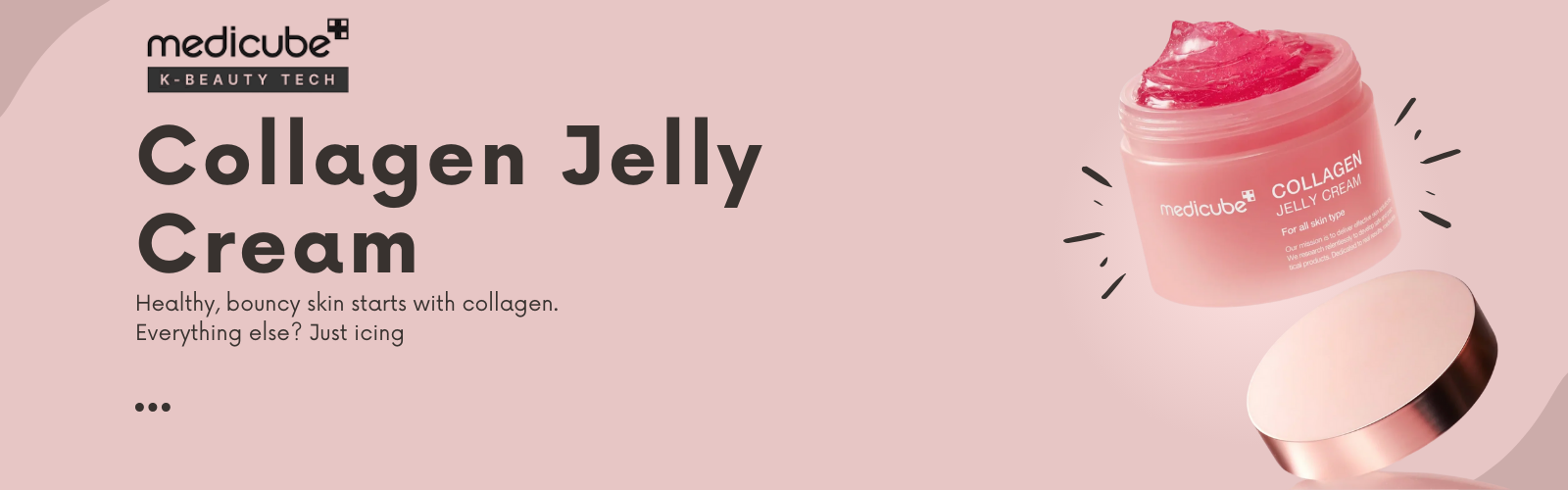 medicube collagen jelly cream banner - Bellubeauty