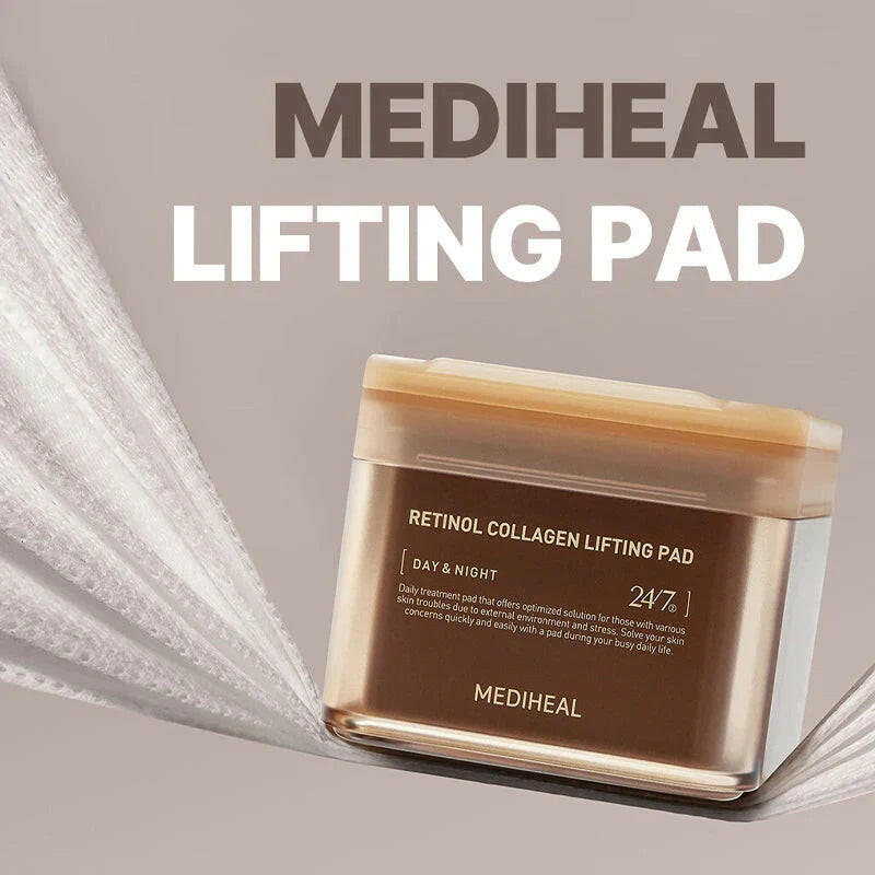 MEDIHEAL Retinol Collagen Lifting Pad 100pcs - bellubeauty