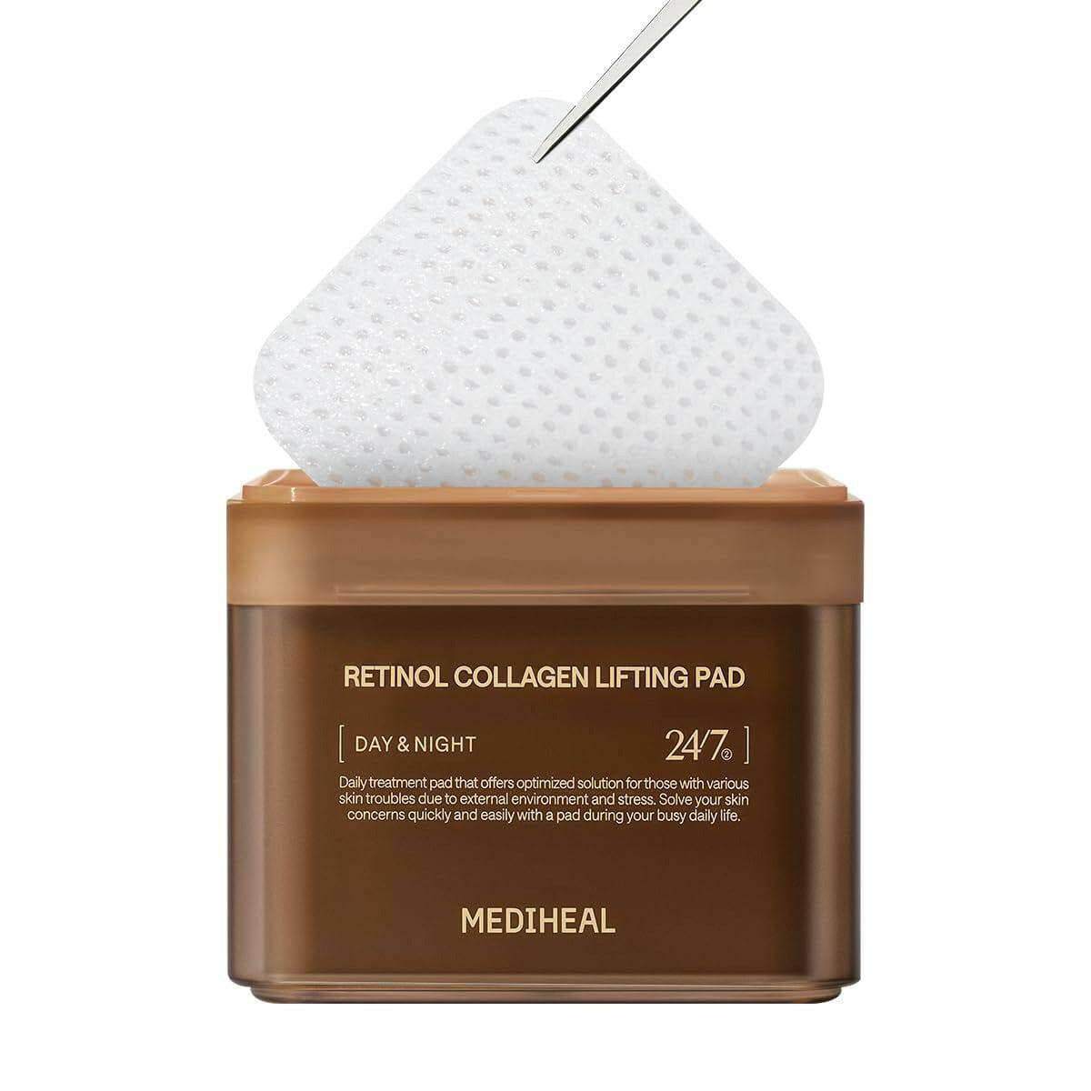 MEDIHEAL Retinol Collagen Lifting Pad 100pcs - bellubeauty