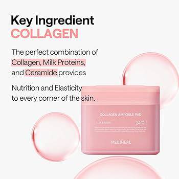MEDIHEAL Collagen Ampoule Pad 100pcs - BelluBeauty