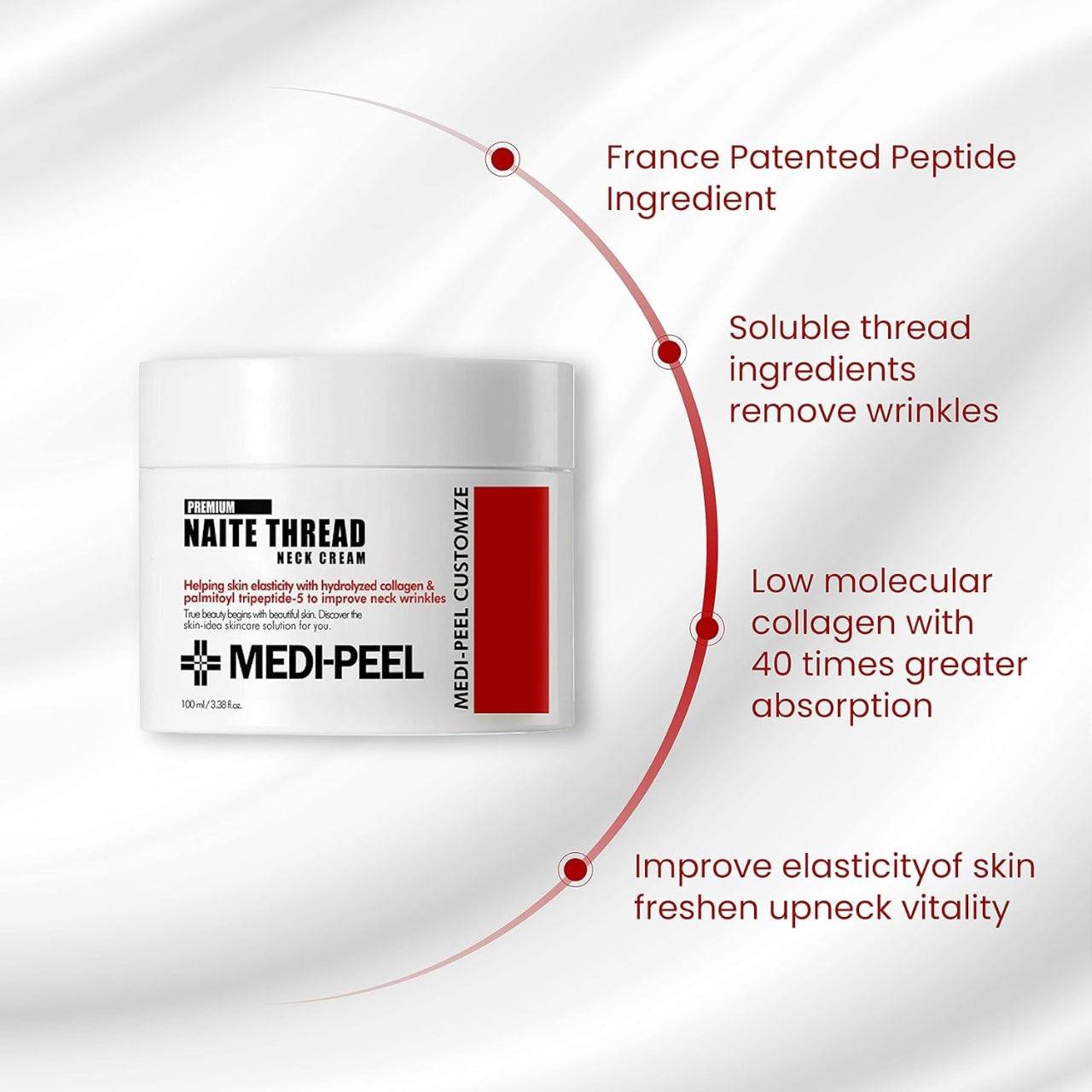 MEDI-PEEL Premium 2.0 Collagen Naite Thread Neck Cream 100ml - BelluBeauty