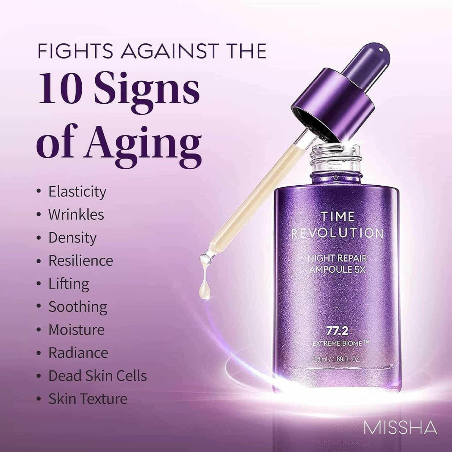 MISSHA Time Revolution Night Repair Ampoule 5X 50ml - bellubeauty