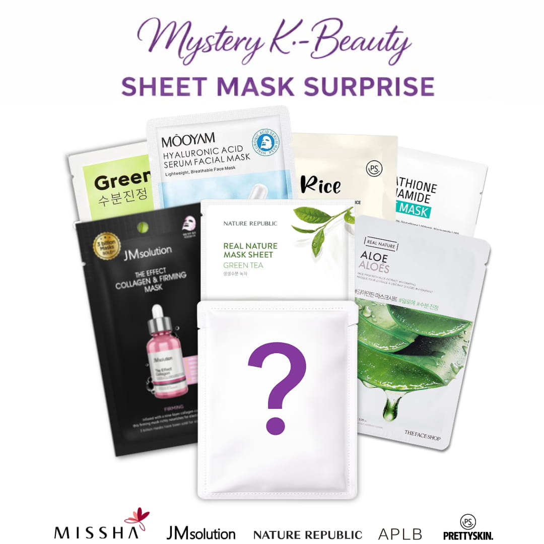 mystery k-beauty face mask - bellubeauty