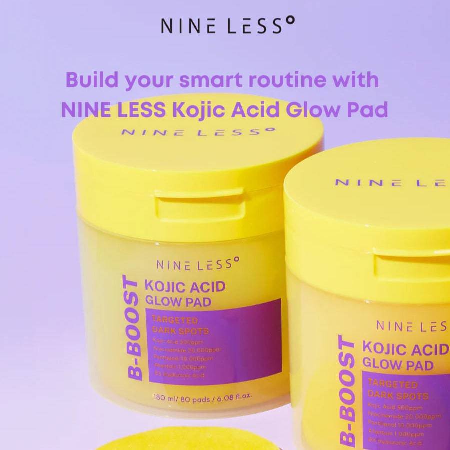 NINELESS B-Boost Kojic Acid Glow Pad 80pcs - BelluBeauty