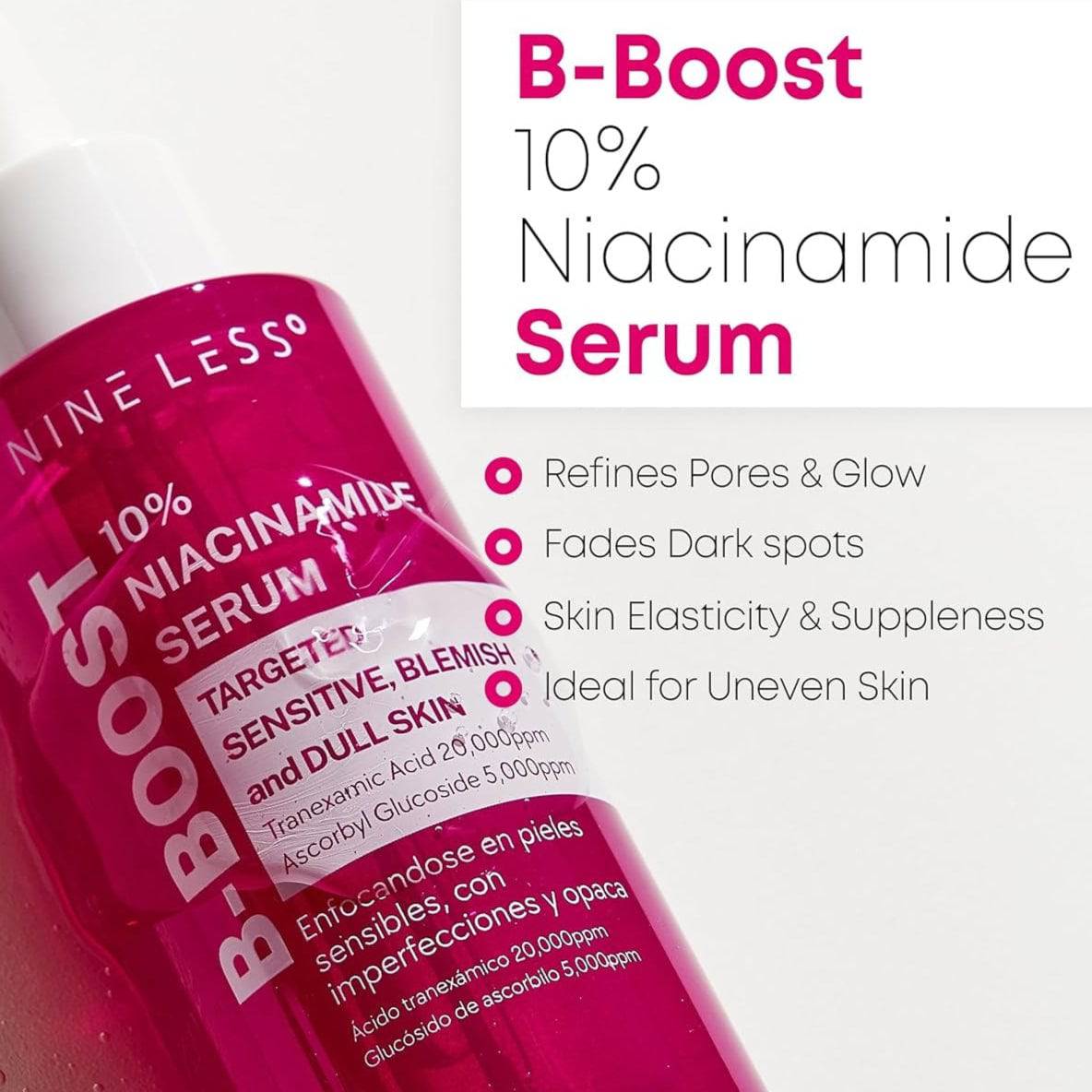 NINELESS B-Boost 10% Niacinamide Serum 30ml - BelluBeauty