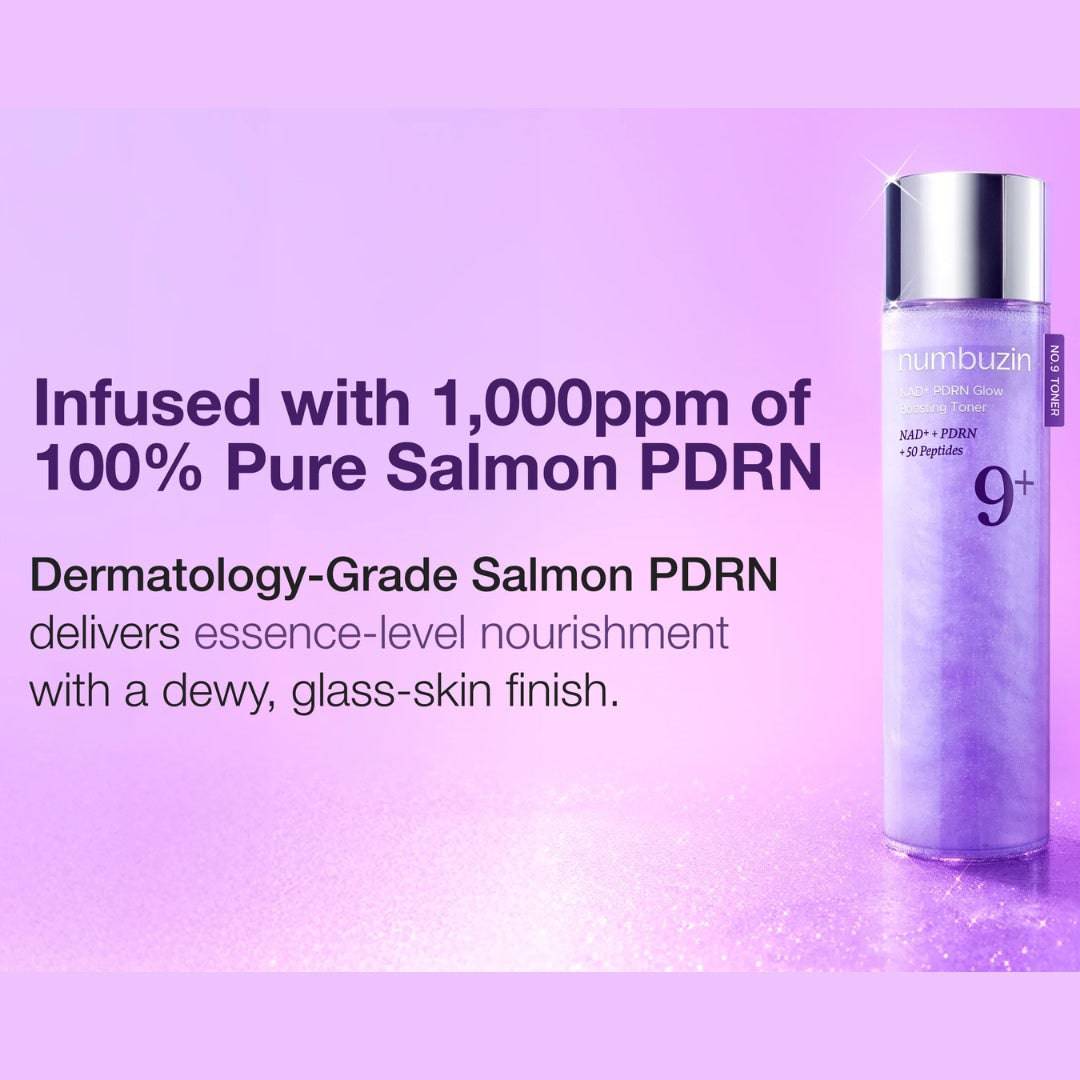 NUMBUZIN No.9 NAD+ PDRN Glow Boosting Toner 150ml - bellubeauty