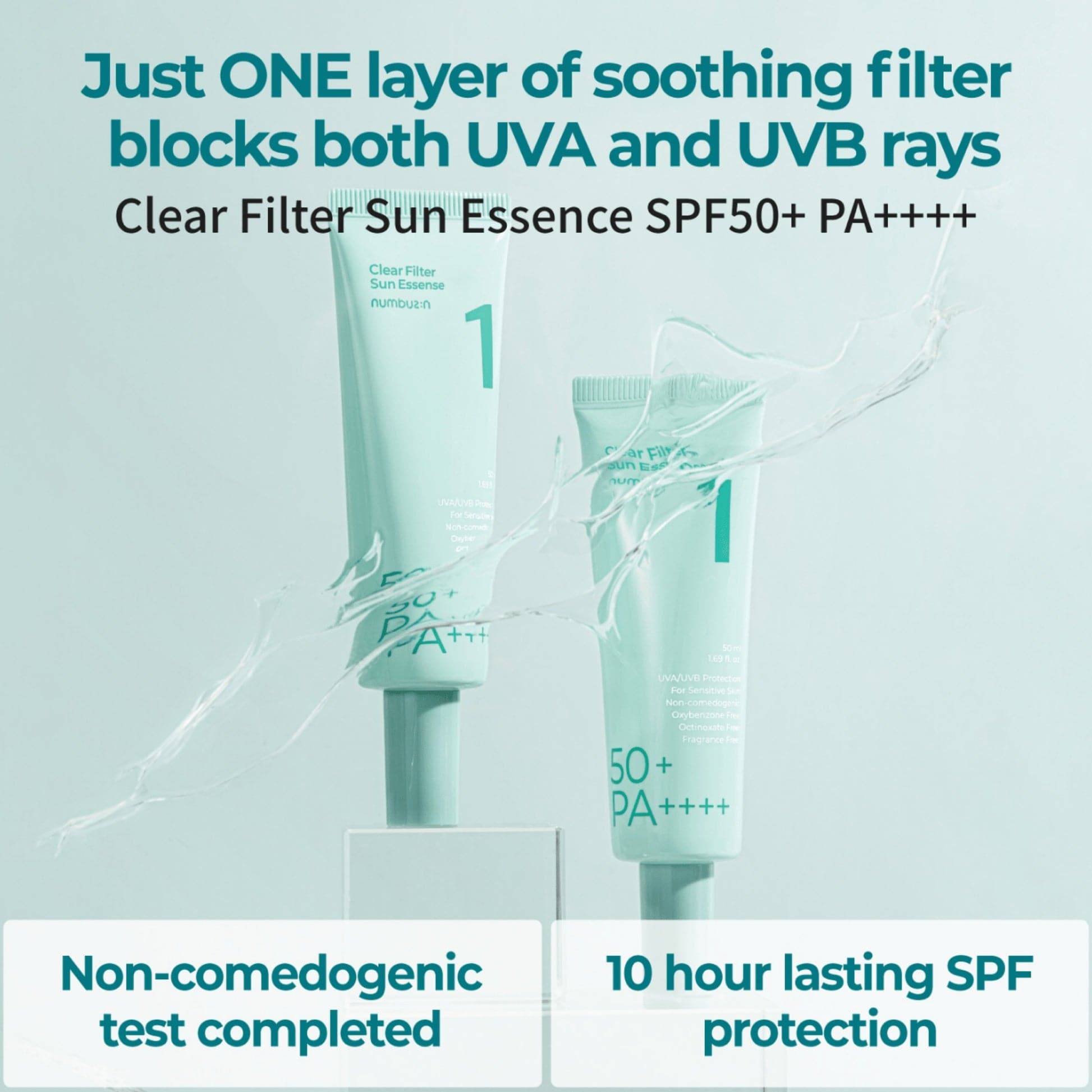 NUMBUZIN No.1 Clear Filter Sun Essence 50ml SPF50+ - BelluBeauty